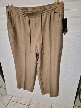 Jones New York Men's Tan Drawstring Trousers
